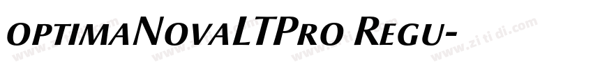 optimaNovaLTPro Regu字体转换